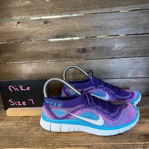 Womens Nike Free Flyknit 5.0 Atomic Purple Athletic Running Sneakers Shoes‎ 7 M